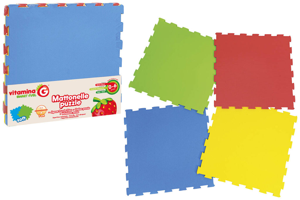 MATTONELLE PUZZLE 4PZ 61X61X1 CM 2ASS