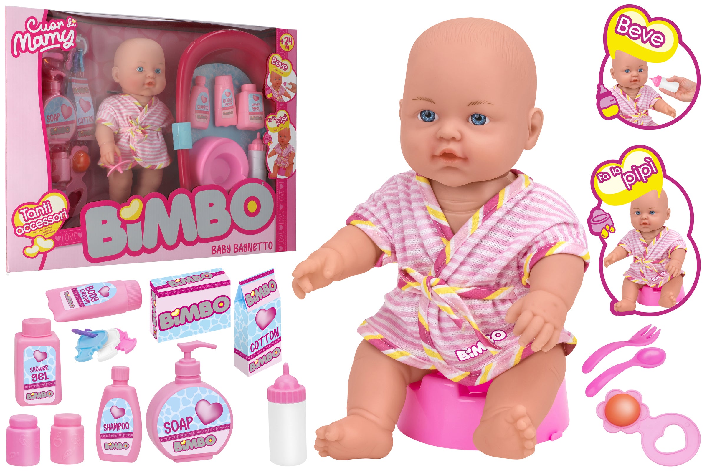 BAMBOLA CM31 BEVE E BAGNA C/VASCA 16 ACC