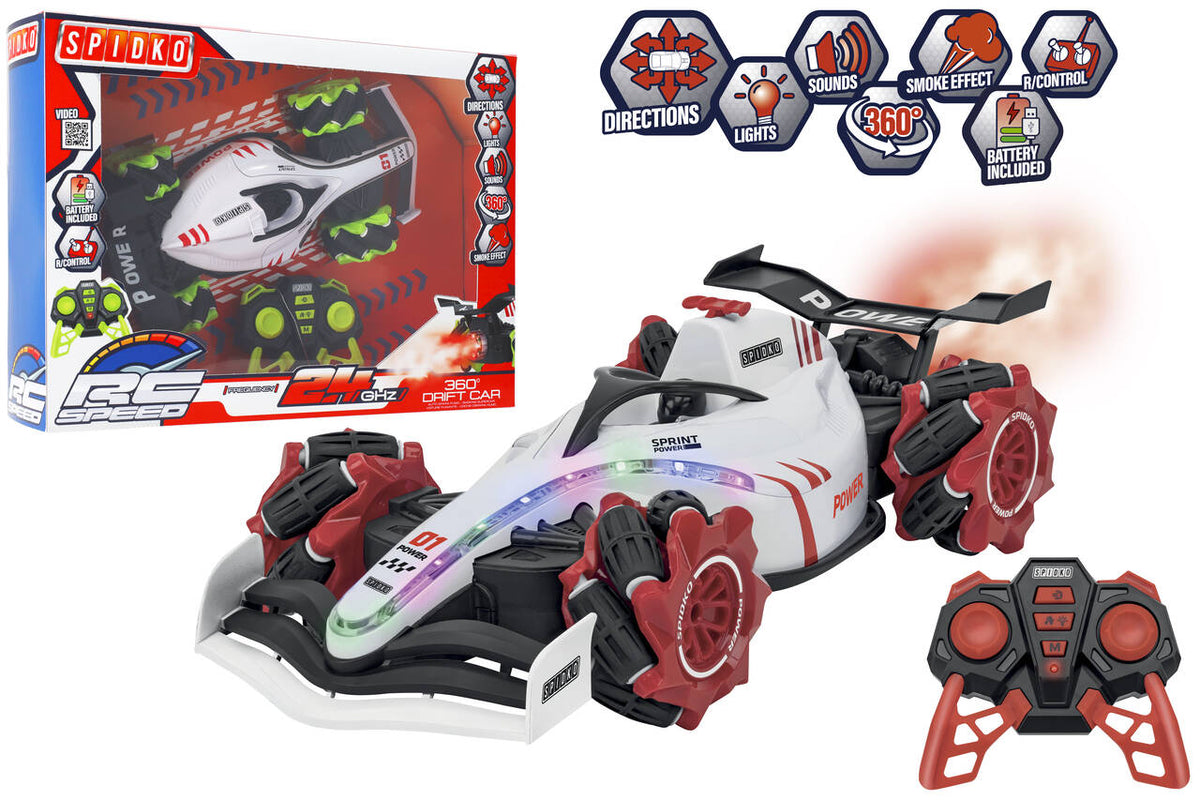 AUTO FORMULA R/C2,4GHZ C/FUMO/LED/S/DRIF/PACBAT 2C