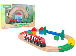 PISTA TRENO MAGNETICO IN LEGNO