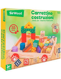 CARRETTO TRAINABILE LEGNO C/12 CUBI/23 COSTRUZIONI