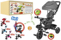 TRICICLO METALLO VITAMINO E.2.0C/PED/PAR.ANTRACITE