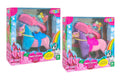 UNICORNO FLOCCATO 12CM C/ACCESSORI