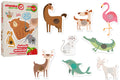 PUZZLE SENSORIALE CON ANIMALI CON TESSUTO TOUCH 6PZ
