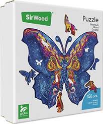 PUZZLE FARFALLA IN LEGNO A4/150PZ