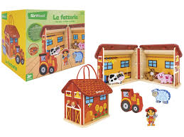 GIOCO IN LEGNO CASETTA FATTORIA