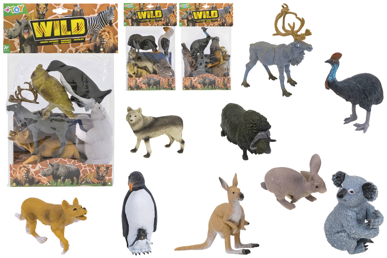 SET ANIMALI SELVAGGI 5PZ IN BUSTA