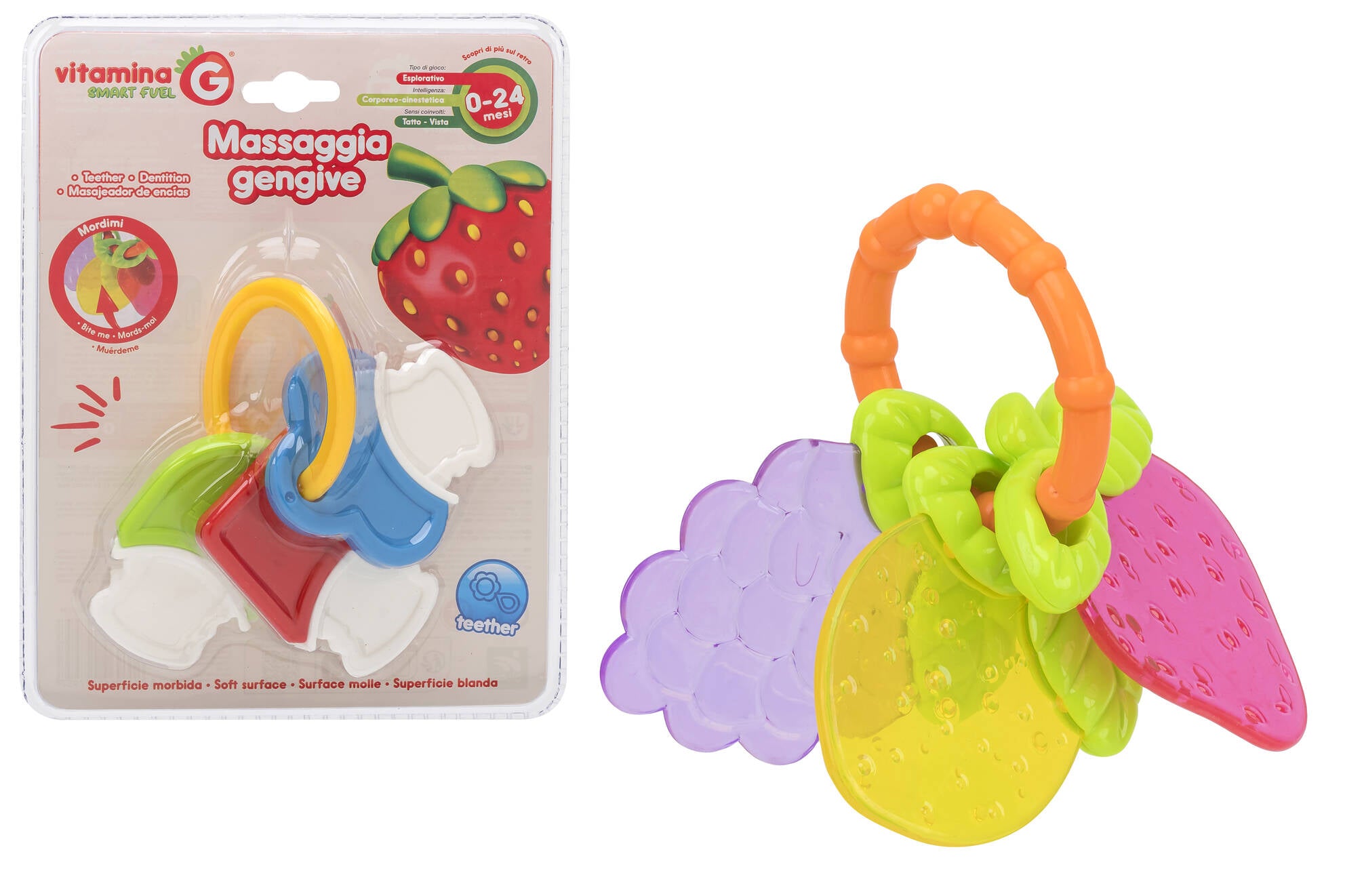 SONAGLINO DENTIZIONE FRUTTA E CHIAVI 2 ASS