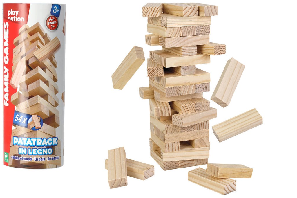 GIOCO PATATRACK IN LEGNO 54PZ IN TUBO