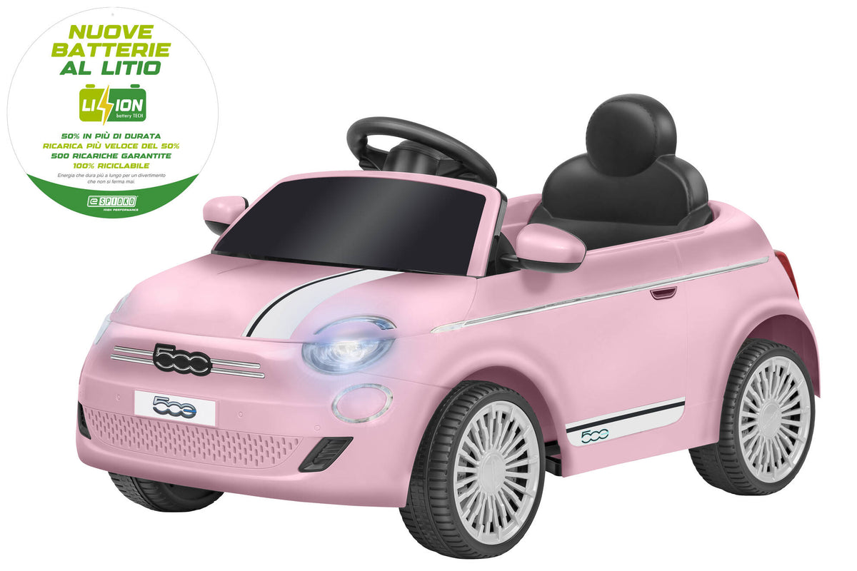 AUTO BT LI-ION FIAT 500E ROSA 12,6V 4,5AH R/C