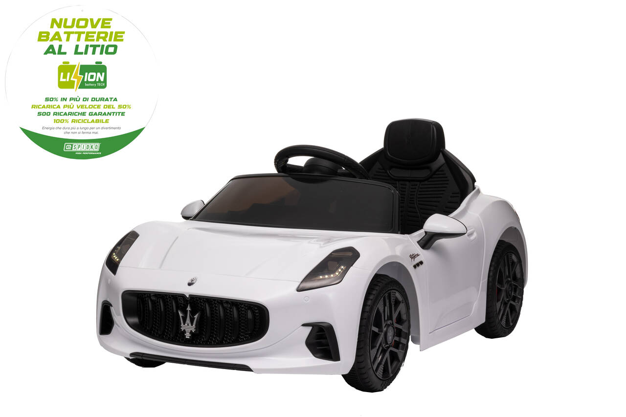 AUTO BT LI-ION MASERATI GRANTURISMO 12V BIANCO