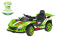 AUTO BT LI-ION 12V 4,5AH 2X25W R/C 2,4GHZ VERDE