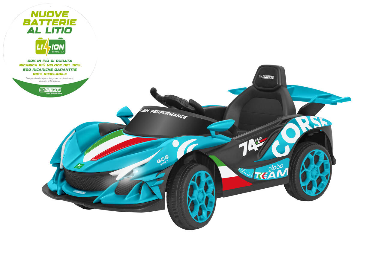 AUTO BT LI-ION 12V 4,5AH 2X25W R/C 2,4GHZ AZZURRO