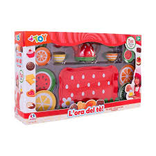 SERVIZIO THE IN METALLO 15PZ FRUTTA