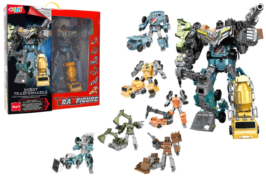 TRAXFIGURE 6 IN 1 ROBOT>VEICOLI C/ACC