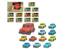 veicolo di bioplastica ruota libera 10cm