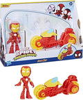 Iron Man e motocicletta SPIDEY