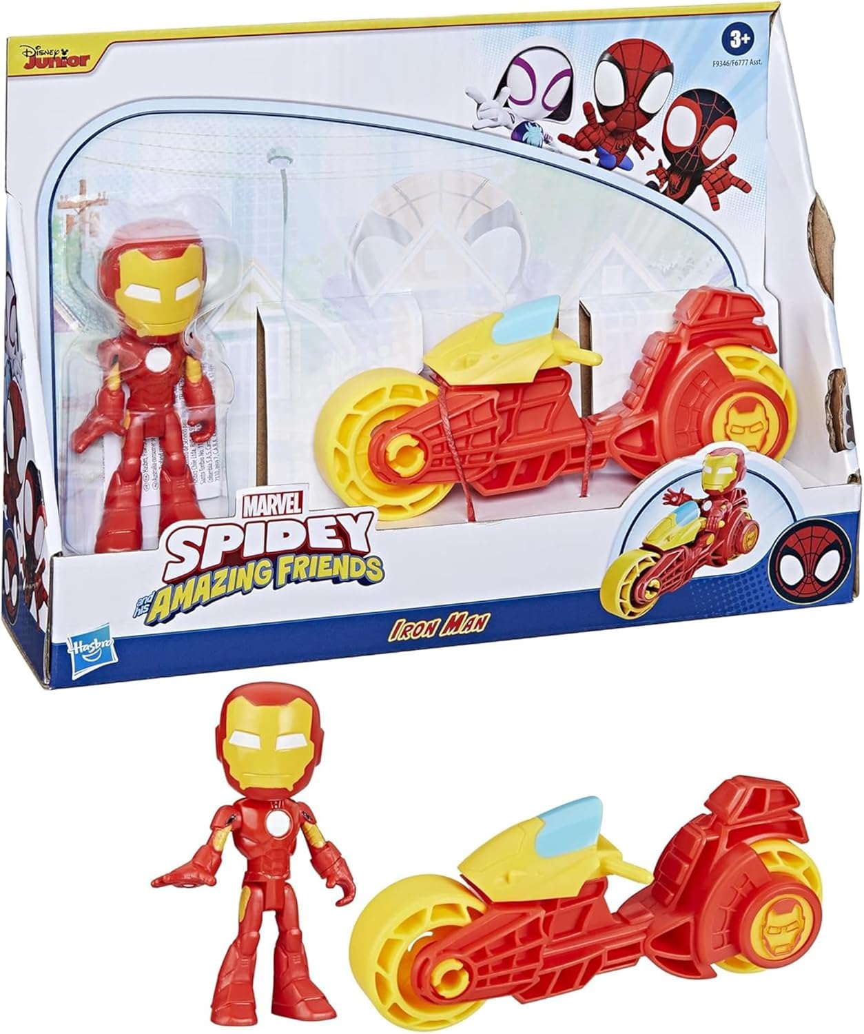 Iron Man e motocicletta SPIDEY