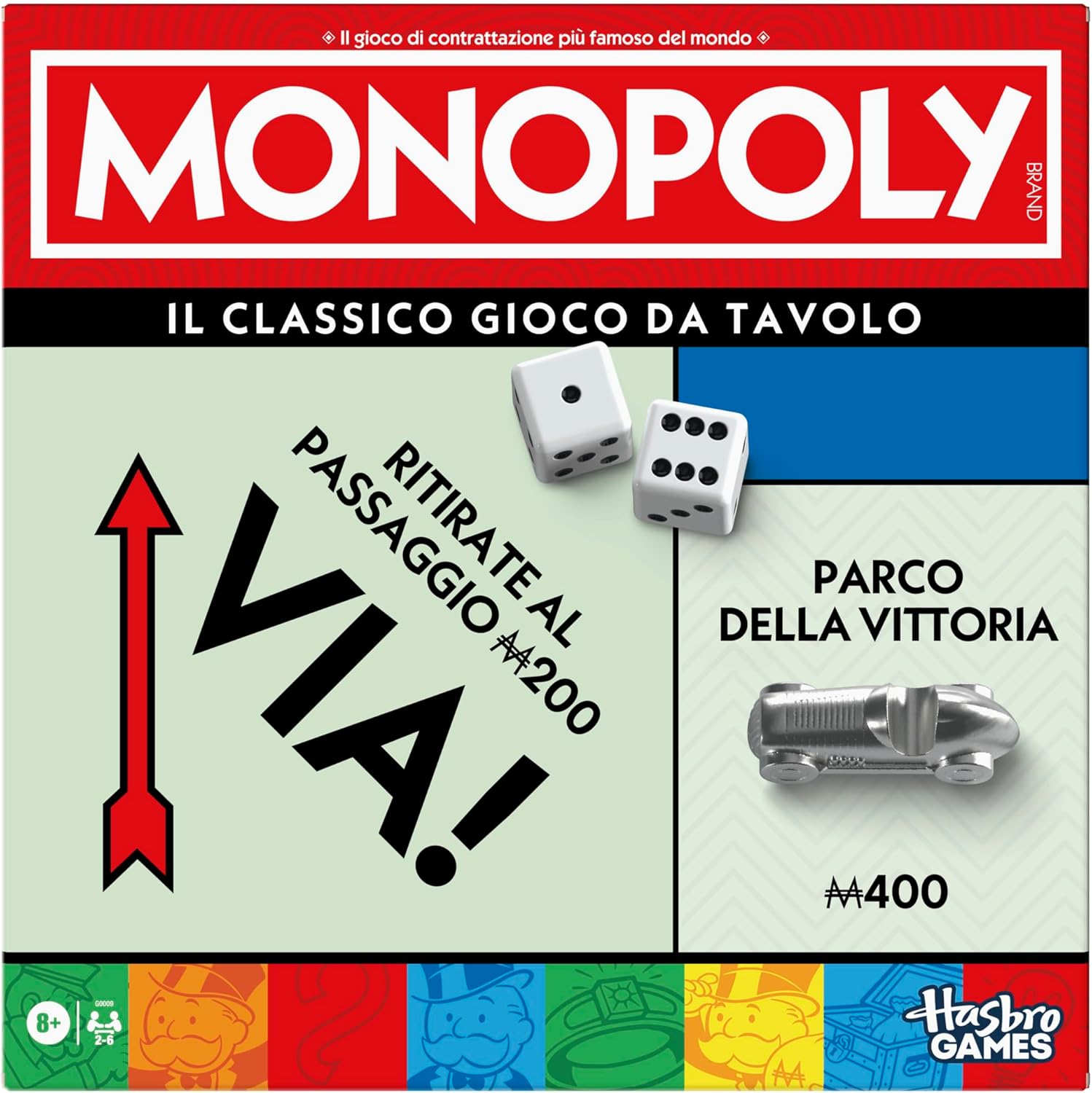 Monopoly, Gioco da Tavolo, Ideale per Famiglia e Amici