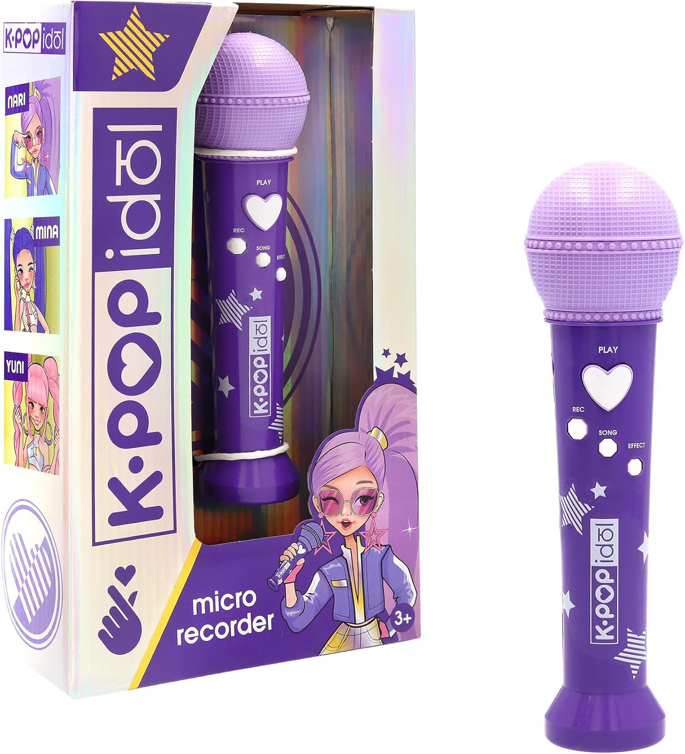 K POP IDOL  Microfono con registrazione vocale e suoni integrati