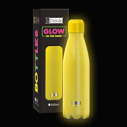BORRACCIA TERMICA 500ML GLOW IN THE DARK GIALLO