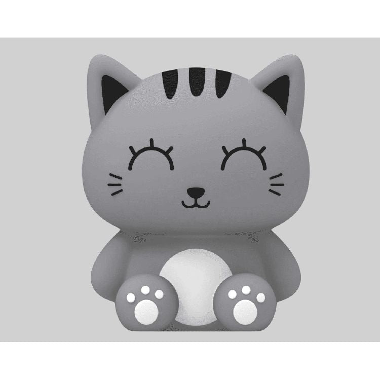 SALVADANAIO VERTICALE GREY CAT