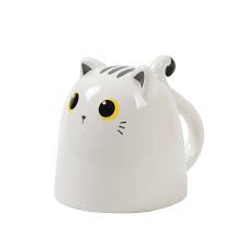 TAZZA IN CERAMICA UP & DOWN WHITE CAT