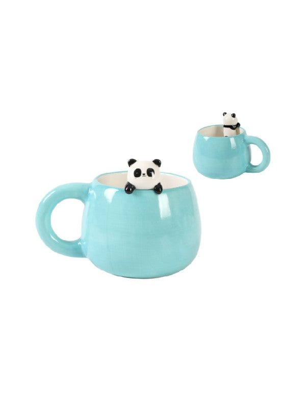 TAZZA VIN CERAMICA CON CHARM PANDASTIC