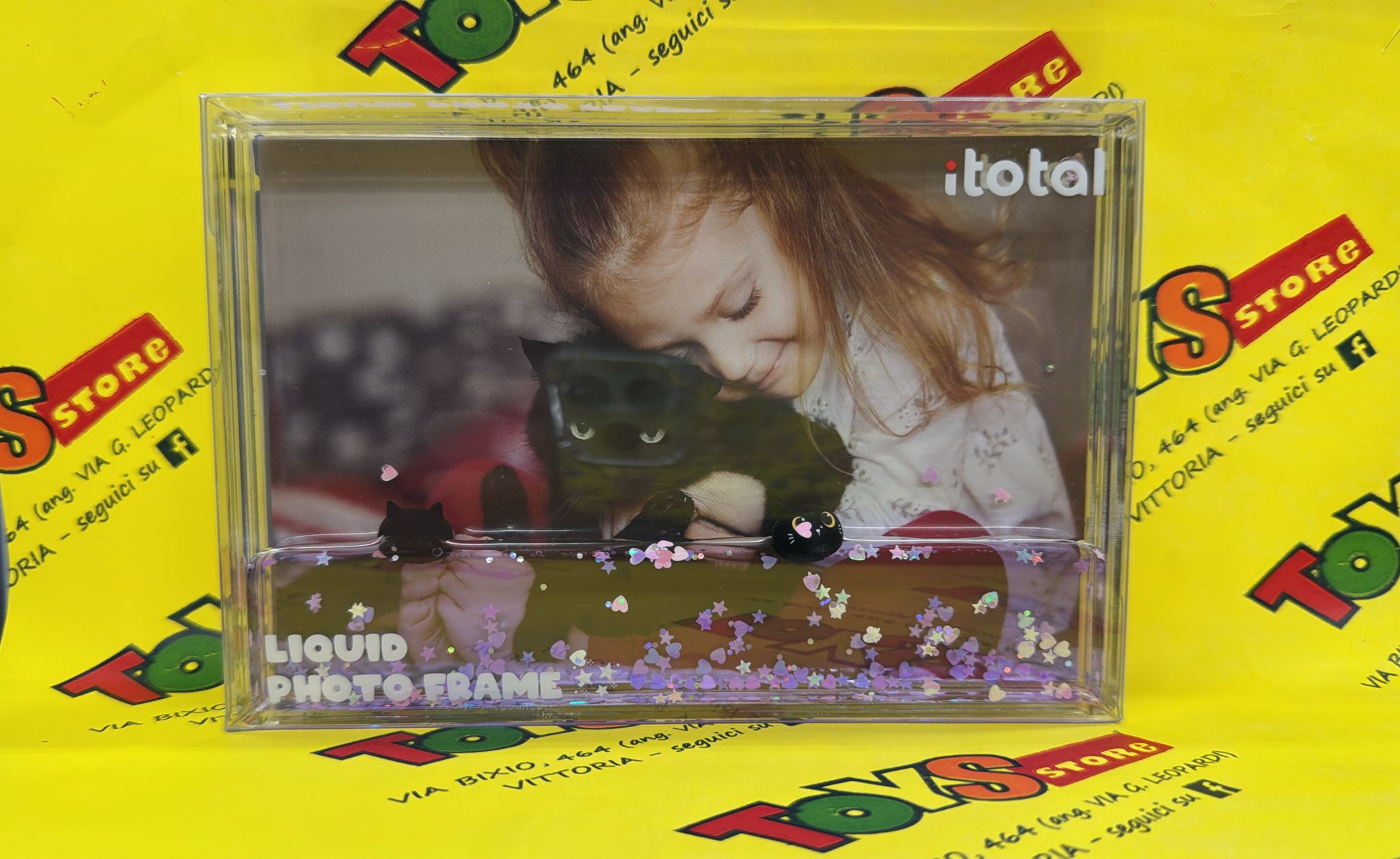PORTAFOTO LIQUIDO GATTO