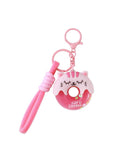 PORTACHIAVI DONUT GATTO ROSA