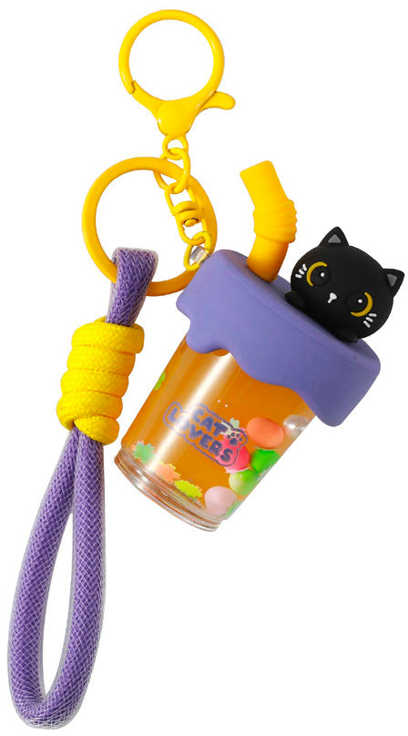 PORTACHIAVI BUBBLE GATTO NERO