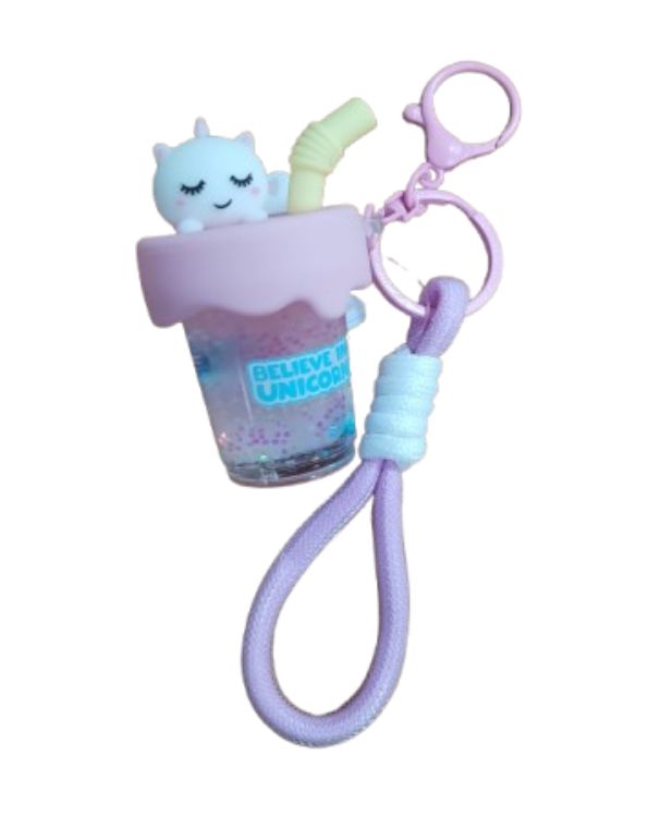 PORTACHIAVI BUBBLE TEA UNICORN
