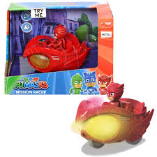 PJ Masks Mission Racer GUFETTA Veicolo ruote libere, pressofuso, luci e suoni,
