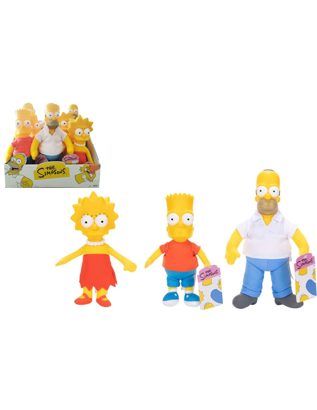 The Simpson Peluche 3 soggetti assortiti