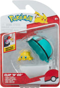 Pokémon PKW3632 Clip'n'Go Poké Ball – Ciotola e palla a rete ufficiale Poké Ball con figura di 5 cm