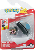 Pokémon PKW3633 Clip'n'Go Poké Ball – Ferkuli & Pesante palla Poké ufficiale con figura di 5 cm