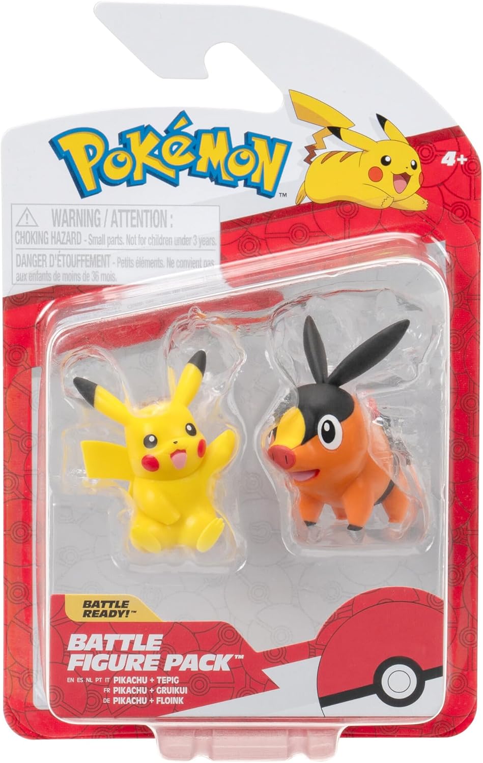 Pokémon Battle Figure First Partner 2 Pack (Tepig & Pikachu #7) W6