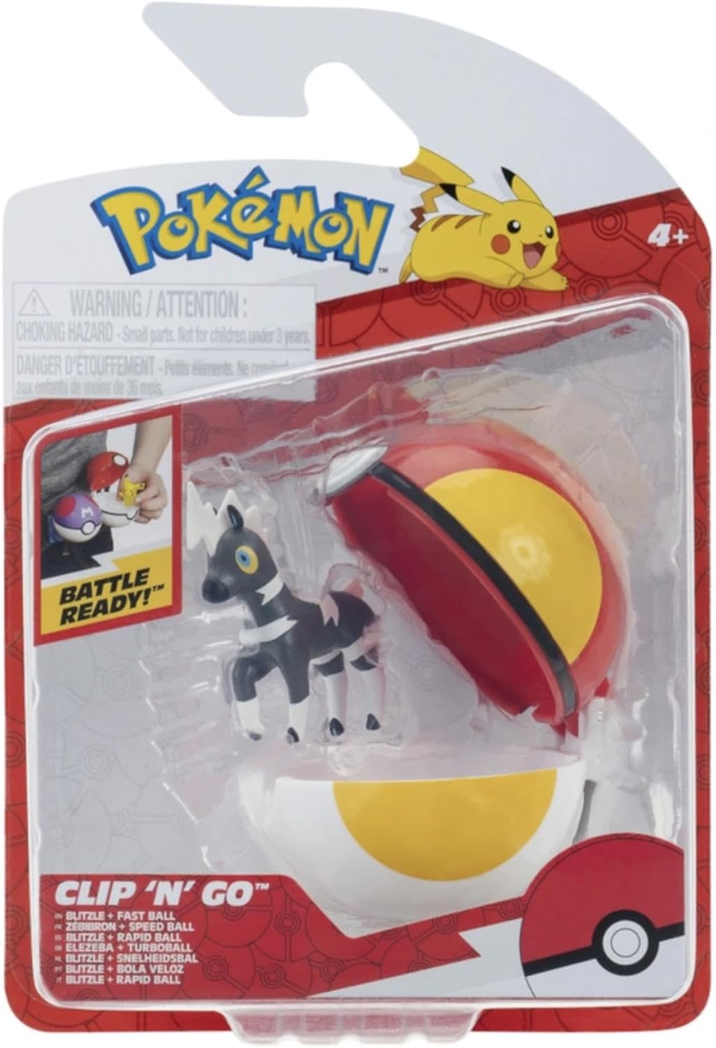 Pokemon Clip 'N' Go (Blitzle with Fast Ball) W20