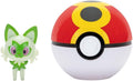 Pokémon Pokéball Clip and Go Felori e Wiederball, ufficiale Pokéball con personaggio mobile, 5 cm, PKW4151