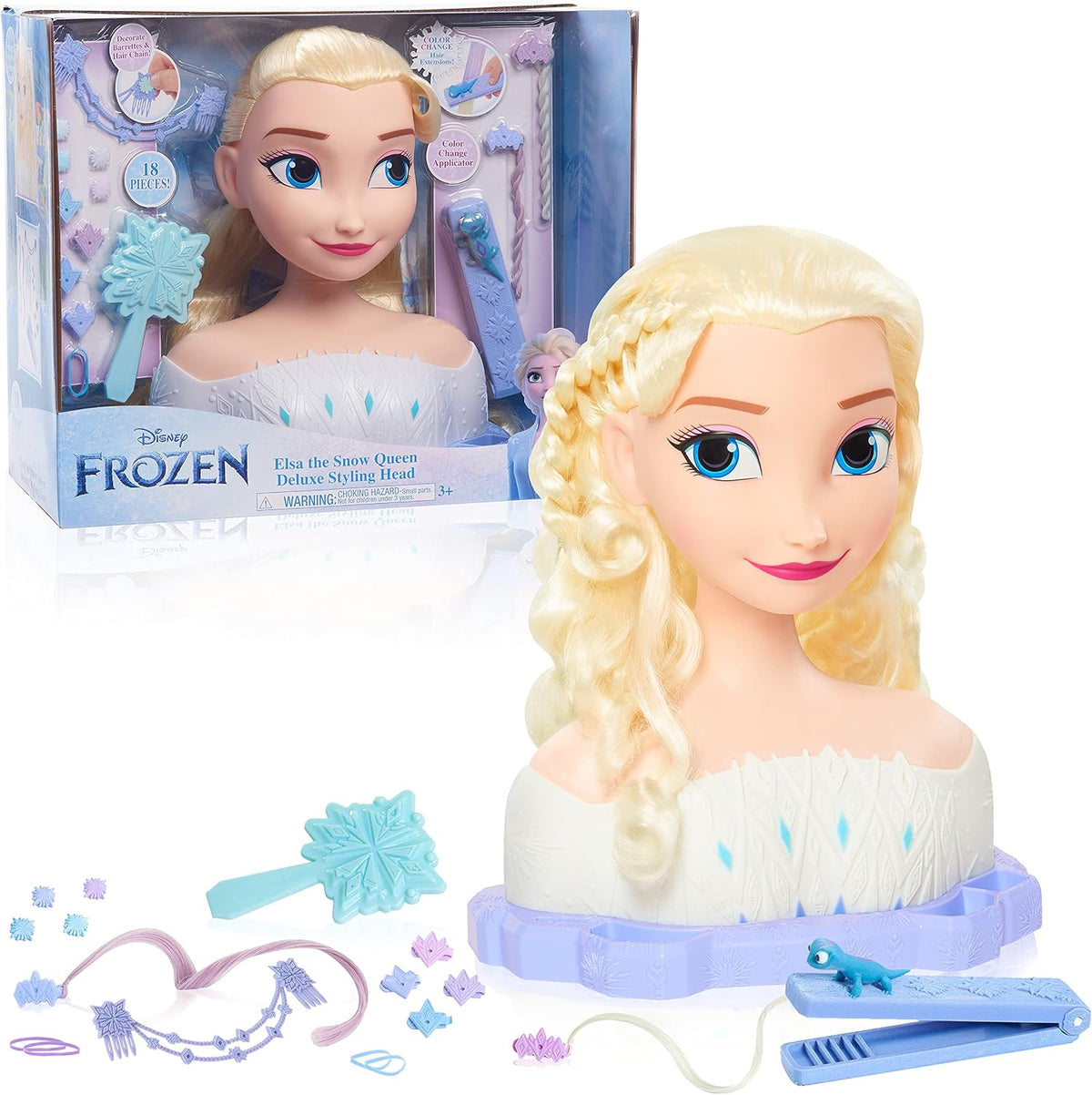 Testa di Deluxe Elsa The Snow Queen da pettinare Frozen 2