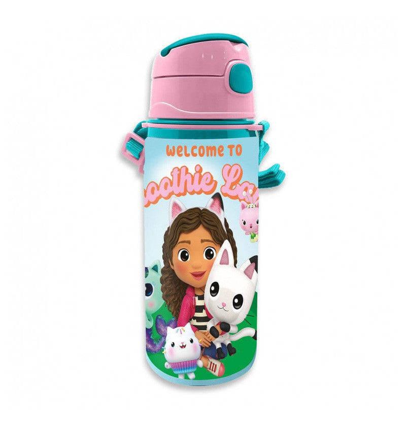 Gabby's Dollhouse borraccia in alluminio con manico 600 ml