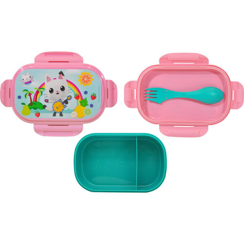 PORTA MERENDA RETTANGOLARE CON POSATE GABBY DOLLHOUSE