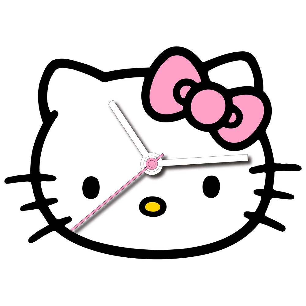 Hello Kitty OROLOGIO DA PARETE
Size: 25x25cm.