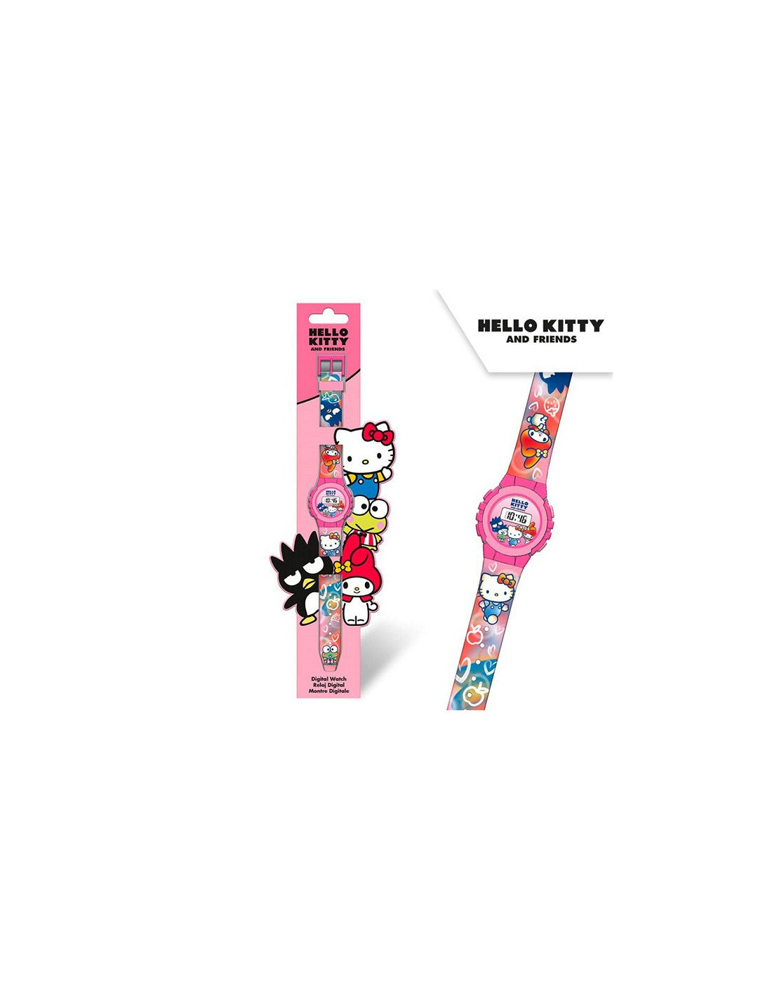 OROLOGIO DIGITALE TONDO HELLO KITTY E FRIENDS