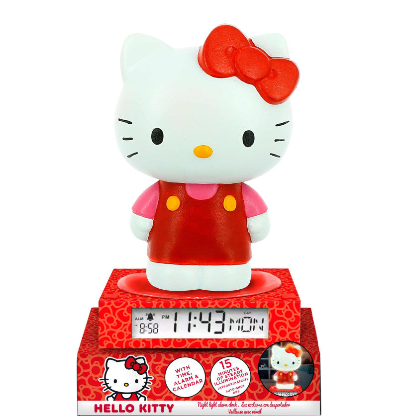 LAMPADA 3D WITH ALARM CLOCK AND DATE HELLO KITTY (4x1)