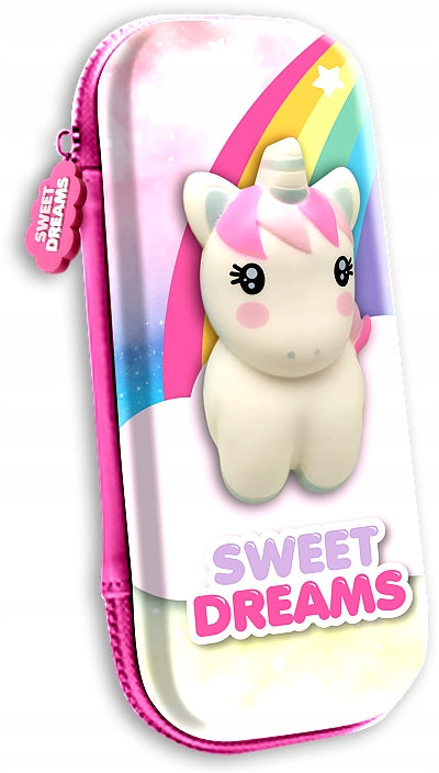 SWEET DREAMS ASTUCCIO CON SQUISHY ANTI-STRESS UNICORN DOLL