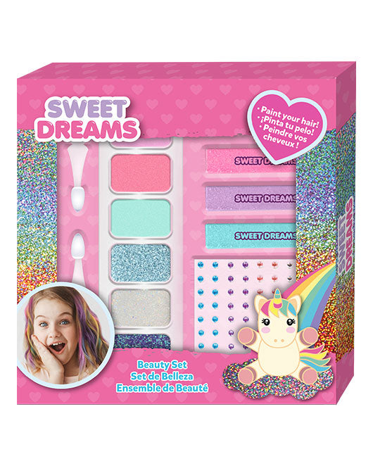 MAKE UP AND HAIR ACCESSORIES SET SWEET DREAMS UINICORNO