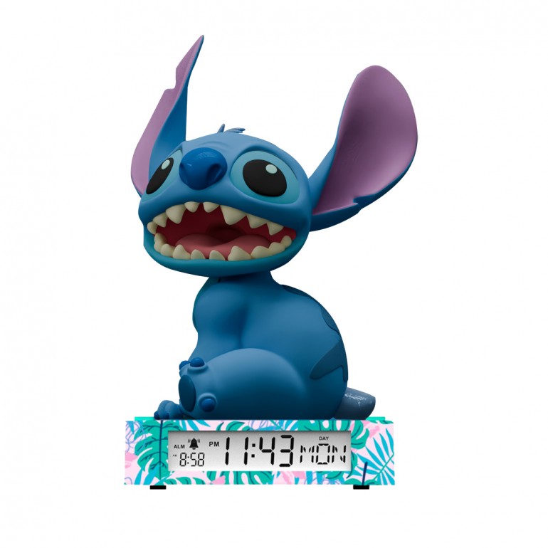 STITCH  Sveglia digitale con datario Stitch e luce notturna 3D