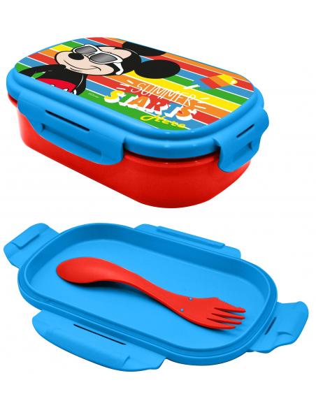 PORTA MERENDA  e posate Kids Licensing Disney Mickey