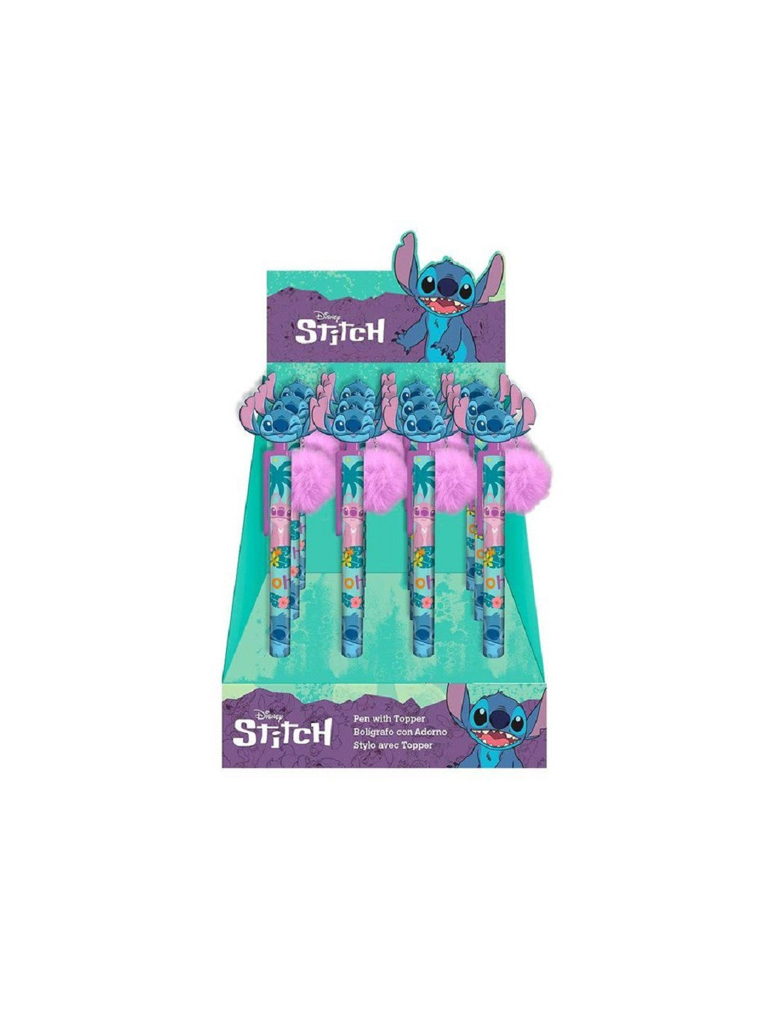 STITCH PENNA TOPPER CON PON PON